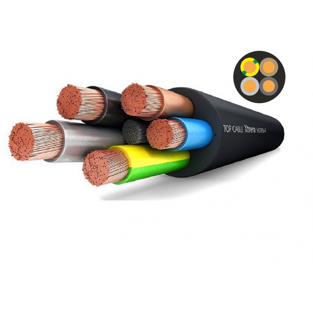 фото Силовой гибкий кабель h07rn-f 4х2,5 top cable xtrem 20 метров 3004002mr20ru