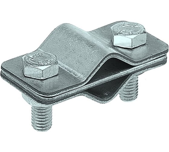 Изображение товара Зажим соединительный EZETEK пруток — пруток параллельный, оцинкованный, упаковка 5шт 90550-2/5