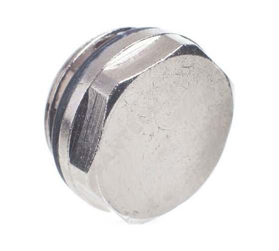 Изображение товара Заглушка пробка Giacomini R92 1/2 для радиатора с прокладкой хром R92X003 117-6981