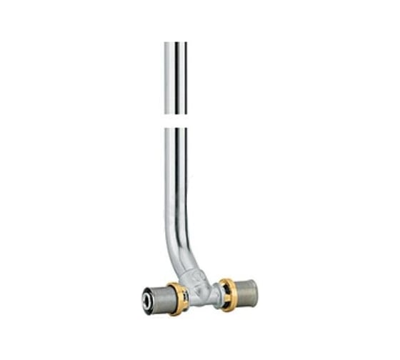 Изображение товара Тройник для подключения труб к радиатору Giacomini МП латунь пресс RM158 Дн 16 RM158X034 127-5450