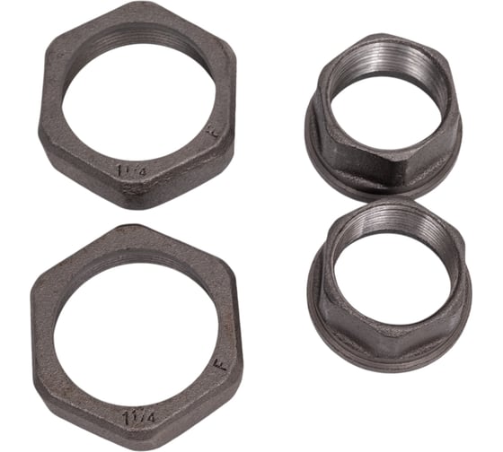 Изображение товара Комплект присоединительных гаек 1 1/4"(DN 32) чугун Hoobs 08902H