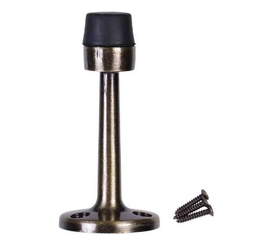 Изображение товара Дверной металлический стопор Larvij антик бронза LDS007AB