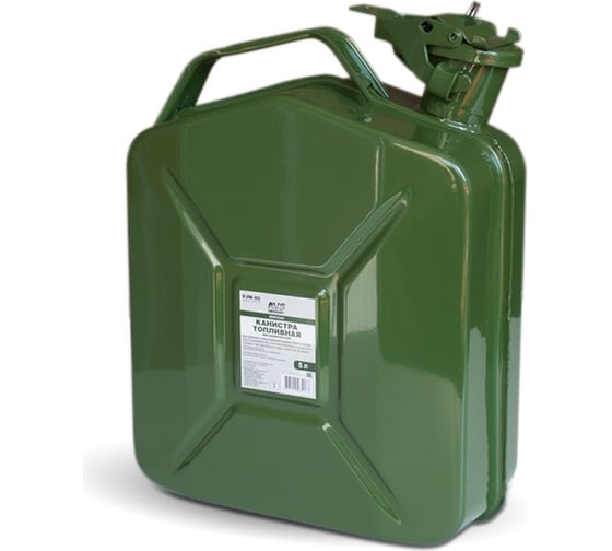 Изображение товара Канистра топливная металлическая вертикальная 5 л (зеленая) VJM-05 AVS A07417S