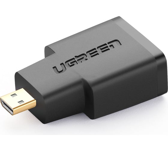 Изображение товара Адаптер Ugreen (20106) Micro HDMI Male to HDMI Female Adapter. Цвет черный 20106_