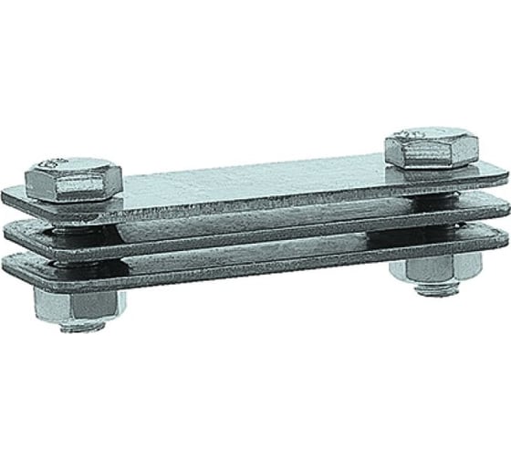Изображение товара Зажим соединительный EZETEK полоса — полоса параллельный, оцинкованный, упаковка 5шт 90558/5