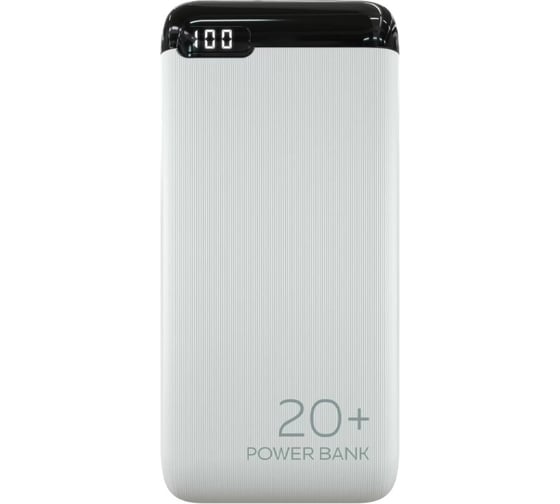 Изображение товара Внешний аккумулятор More Choice 20000mAh 2USB 2.1A PB19-20 White