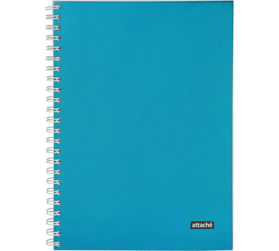 Изображение товара Бизнес-тетрадь Attache А5, 96 л, Metallic Синий, клетка, гребень, картон, фольга 1919363