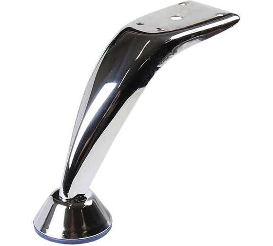 Изображение товара Мебельная ножка Larvij хром, высота 120 мм, толщина 1 мм L61SOFA120CH