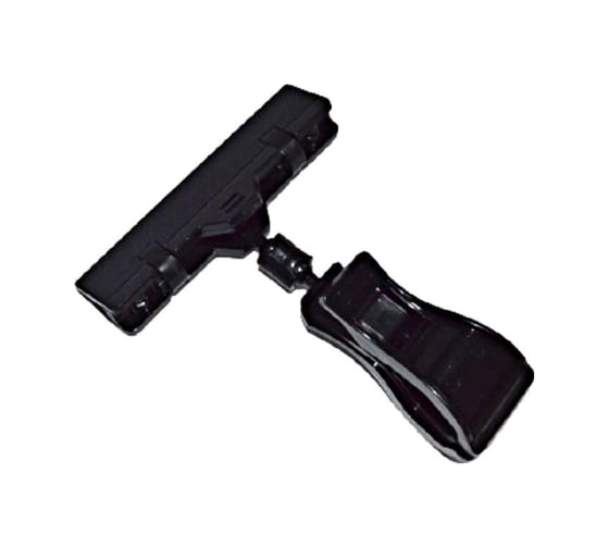 Изображение товара Ценникодержатель ООО Комус подвесной для информации на прищепке с широким зажимом, черный 10 шт в упаковке 1697935