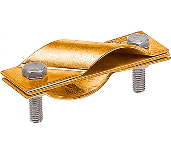 Изображение товара Зажим заземления EZETEK стержень - стержень диагональный, латунь, упаковка 5шт 90531-1/5