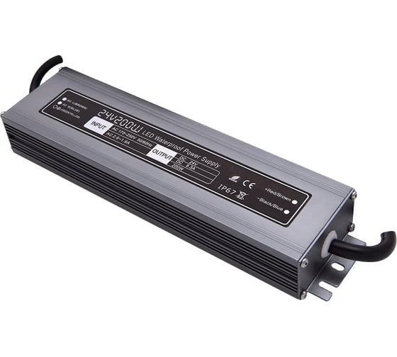 Изображение товара Блок питания SWG MINI Al, TPW, 200W, влагозащитный, 24V, MTPW-200-24 00-00001280
