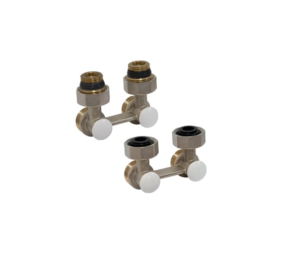 Изображение товара Узел нижнего подключения Giacomini R388L Ду 20, Ру10, 3/4x3/4ЕК, угловой R388LX002 022-2390