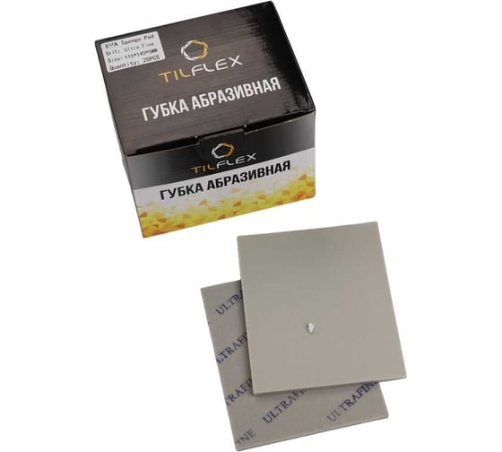 Изображение товара Односторонняя шлифовальная губка TILFLEX  на плотной вспененной основе, 115x140x5 mm, ULTRAFINE, 20 шт. TL22/20