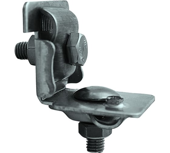 Изображение товара Держатель проводника круглого EZETEK 6-10 мм для фальца 0.7-8 мм универсальный, оцинкованный, упаковка 5 шт 91091-2/5