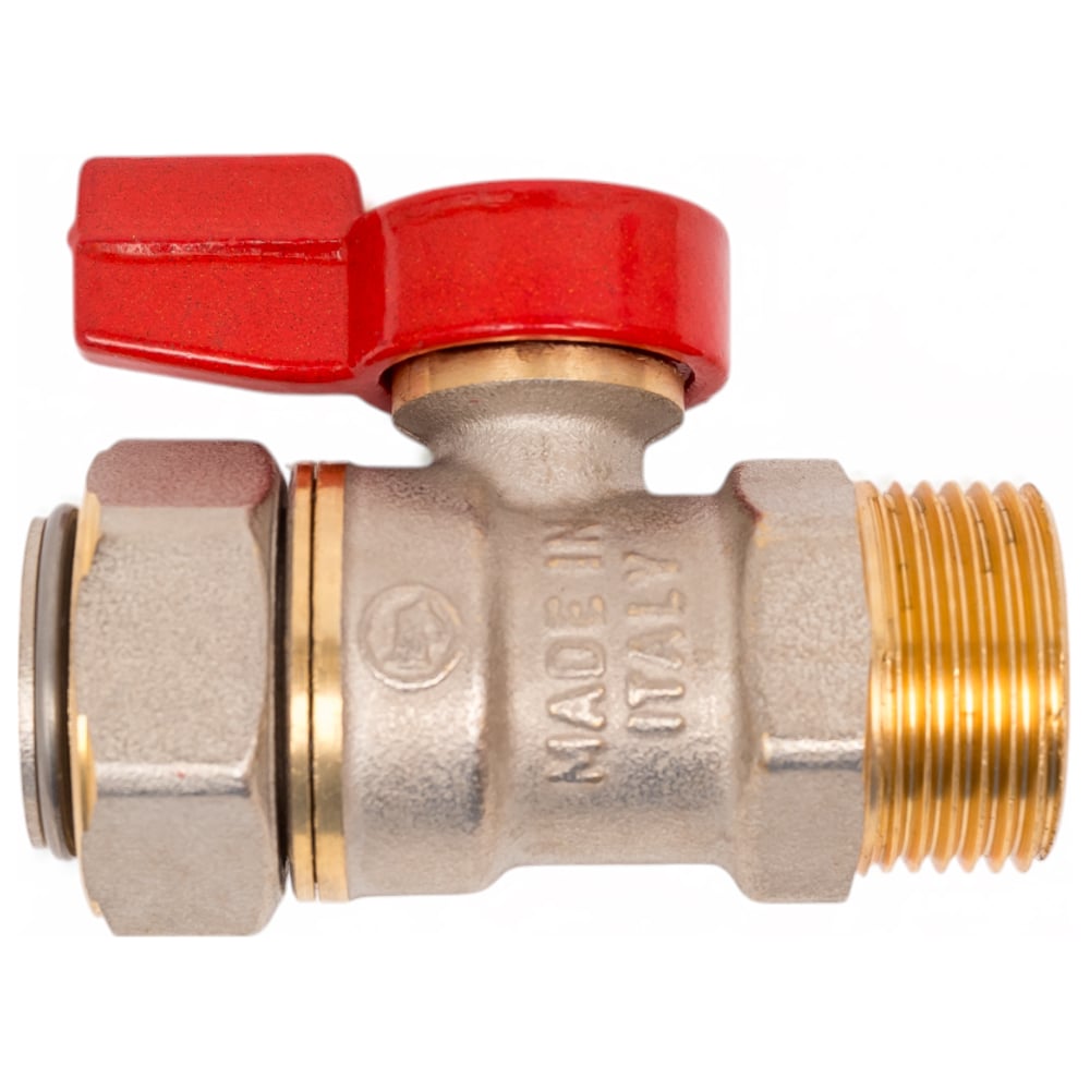 Изображение товара Шаровой кран Giacomini R254 латунь, никель, Ду 20, Ру16, НР/накидная гайка, флажок R254PX014 107-4887