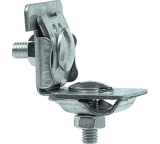 Изображение товара Держатель проводника круглого EZETEK 6-10 мм для фальца 0.7-8 мм, оцинкованный, упаковка 5шт 91091/5