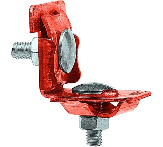 Изображение товара Держатель проводника круглого EZETEK 6-10 мм для фальца 0.7-8 мм, медь, упаковка 5шт 91090/5