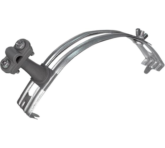 Изображение товара Держатель проводника круглого EZETEK 6-10 мм для конька, серый, оцинкованный, упаковка 5 шт 90037/5