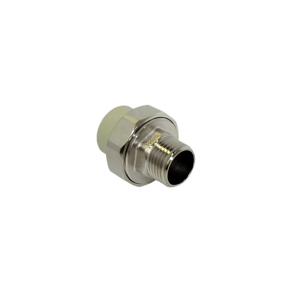Изображение товара Муфта комбинированная разъемная TEBO PPR 20x1/2 НР с O-ring серого цвета