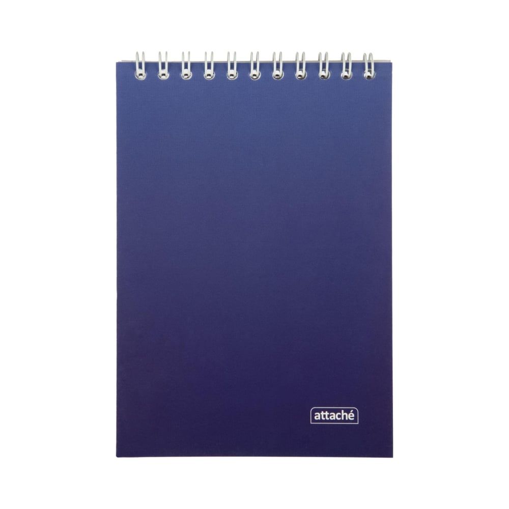 Изображение товара Блокнот Attache А6 60 л Градиент Синий с пружиной и клеткой