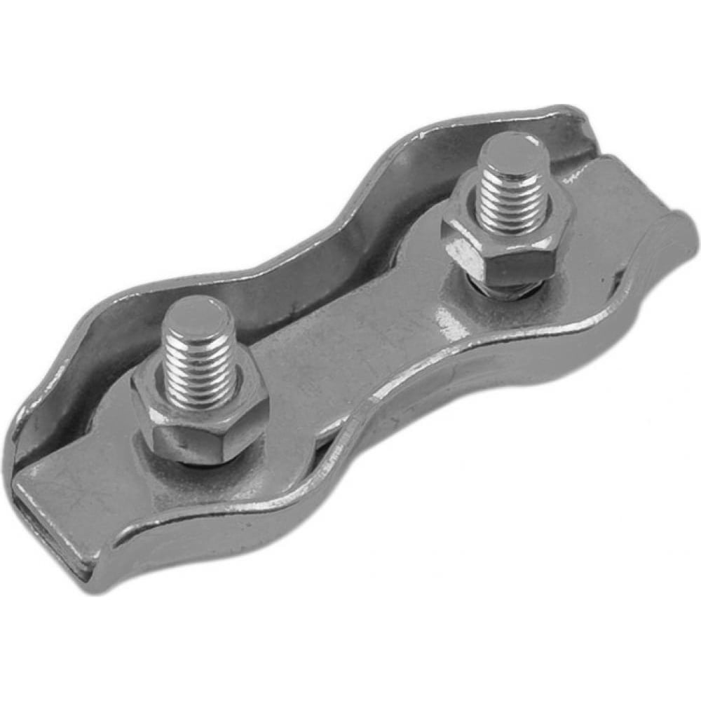 Изображение товара Зажим канат пластиковый двойной 3 мм нержавеющая сталь А4 DUPLEX р16823