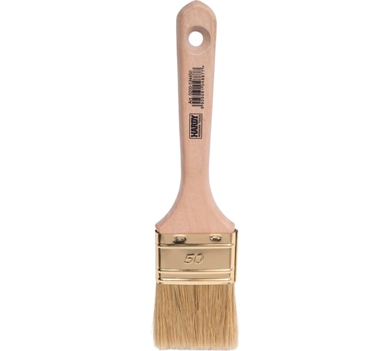 Изображение товара Плоская кисть HARDY серия 53 светлая щетина, 50х15мм 0200-534450