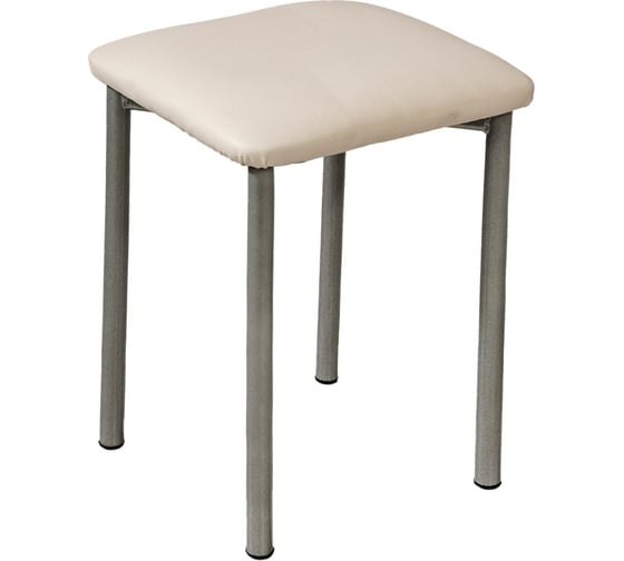 Изображение товара Табурет MODULE`S TYLE Усиленный 22 ваниль печать / хром ВИ0124