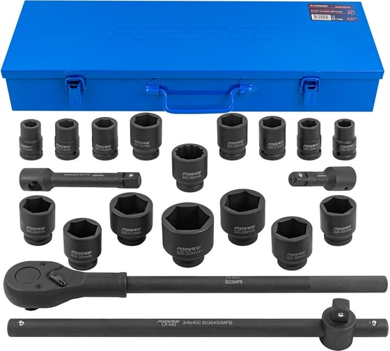 Изображение товара Набор инструментов ударных Forsage 21пр, 3/4" (6гр.) F-6212-5MPB(59086)