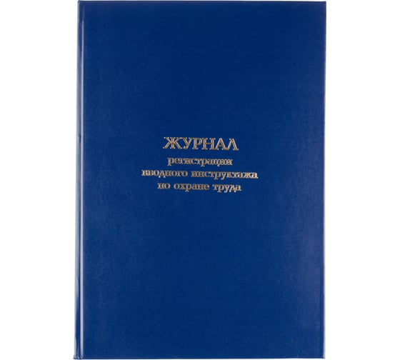 Изображение товара Журнал регистрации вводного инструктажа по охране труда Attache бумвинил, 96 л, офсет 1672739