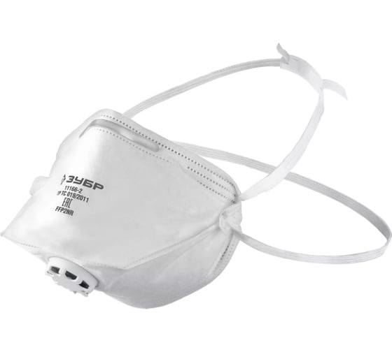 Изображение товара Плоская полумаска фильтрующая ЗУБР ПК-95 FFP2 с клапаном 11166-2_z01