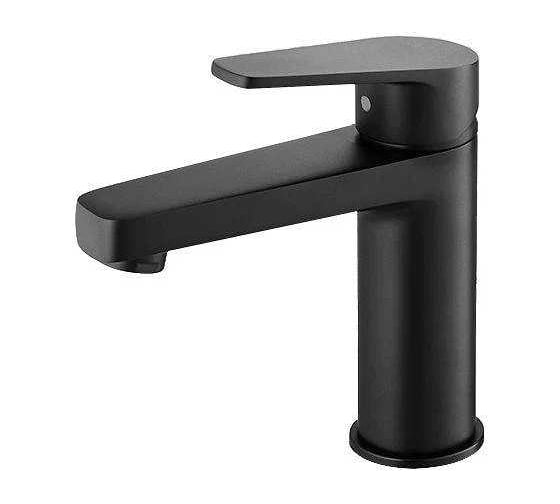 Изображение товара Cмеситель для умывальника ALLEN BRAU ECLIPSE с донным клапаном без перелива, черный матовый 5.E1001-31 00314321