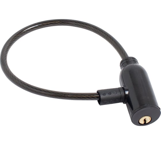 Изображение товара Велосипедный тросовый замок Стандарт ВС-Т6 350 мм, BLACK черный 13916