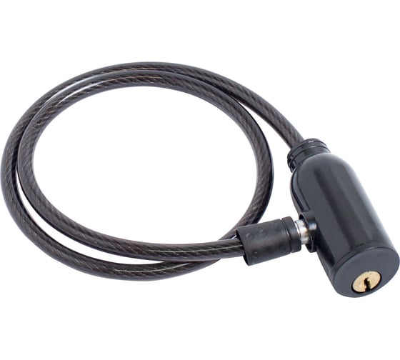 Изображение товара Замок велосипедный тросовый Стандарт ВС-Т6 600 мм, BLACK черный 13918