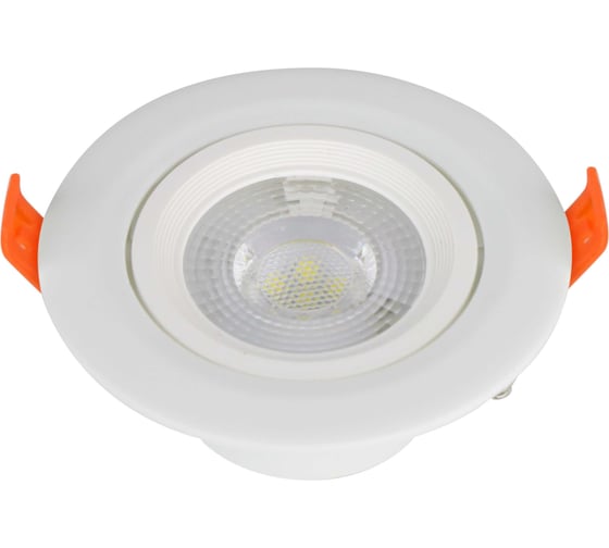 Изображение товара Светильник светодиодный De Fran DC037 АЛЬТ круглый, 5Вт 4000К 400Лм, пластик PBT, 90x42мм (SMD2835) белый DC037 WH SMD