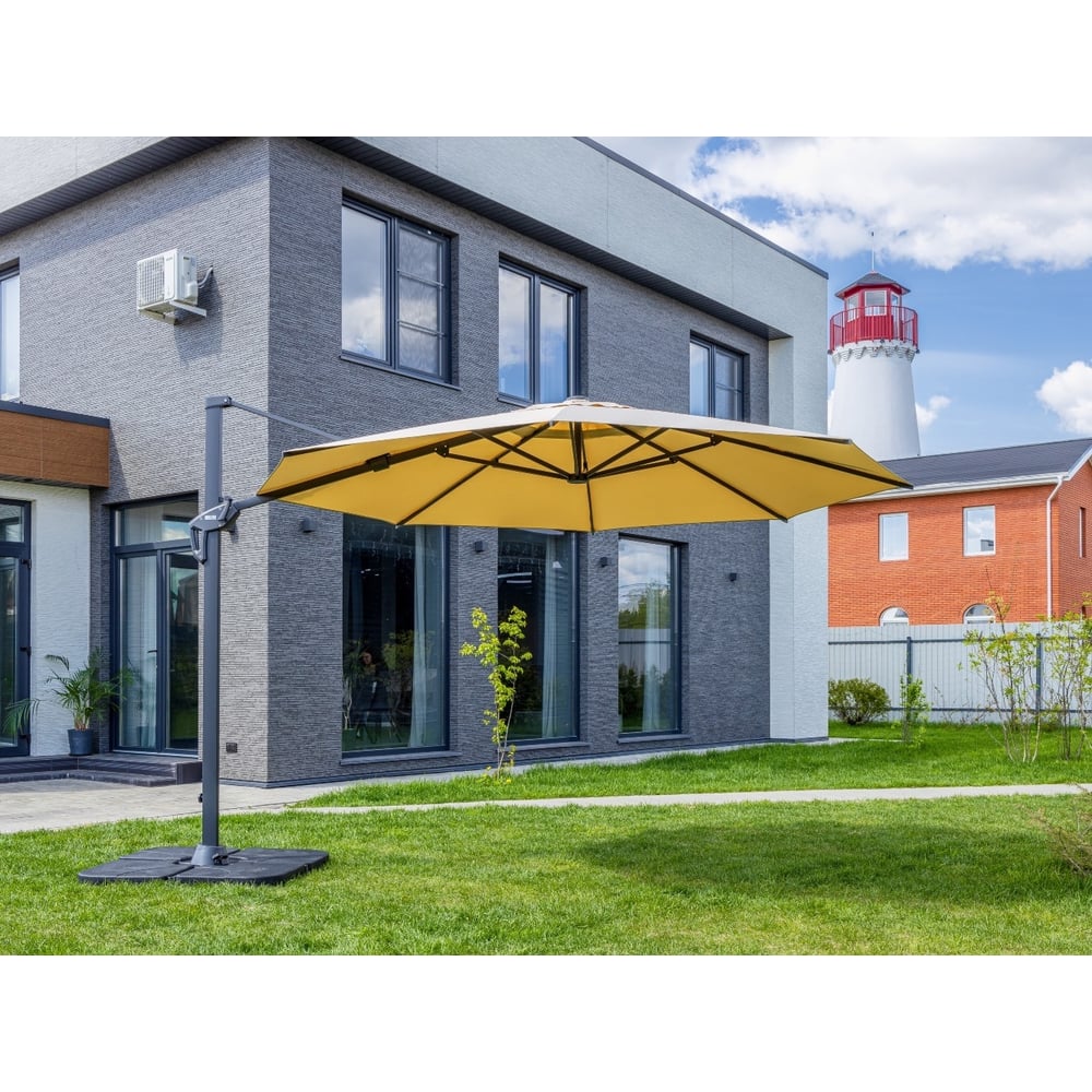 Изображение товара Круглый зонт Royal Family SKY 790-01-21 с базой 3.5 м желтый