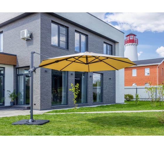 Изображение товара Зонт круглый в комплекте с базой Royal Family SKY бежевый 790-01-21