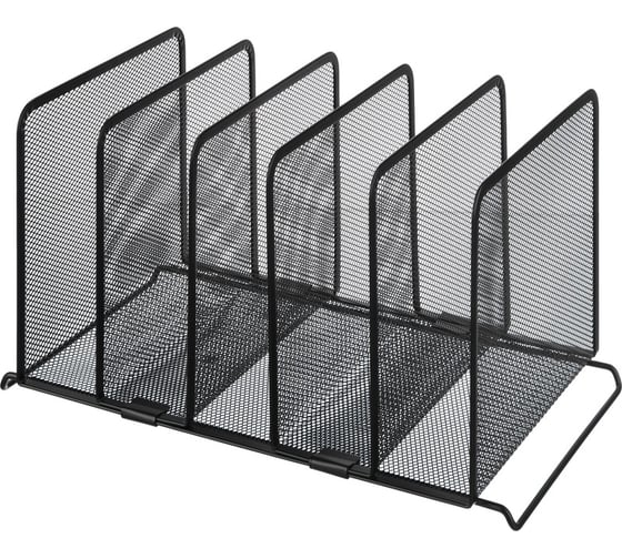 Изображение товара Подставка для сортировки писем и бумаг, подставка-органайзер Attache 5 секций, 370x205x195 мм, черный 1824461