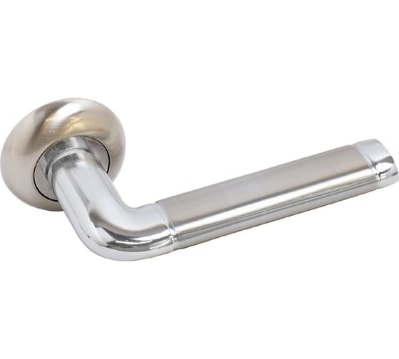 Изображение товара Комплект ручек Стандарт 28 SN/CP мат. никель/хром (B2B), квадрат 105 мм 13774