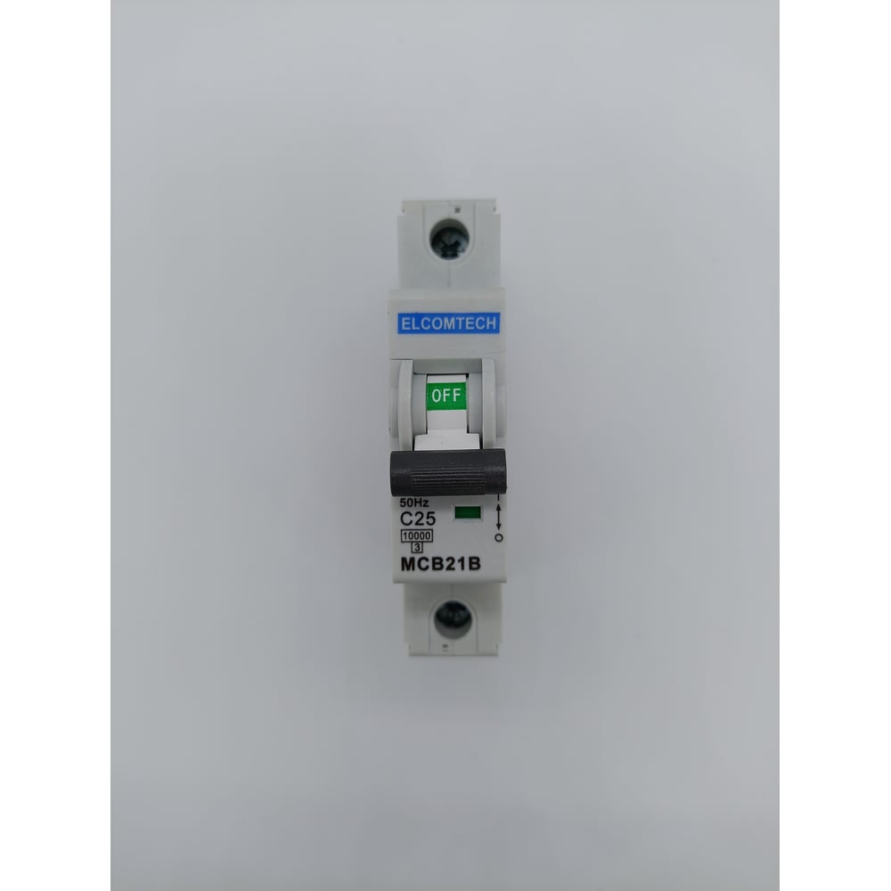 Изображение товара Автоматический выключатель ELCOMTECH MCB21B-10-1C25AC