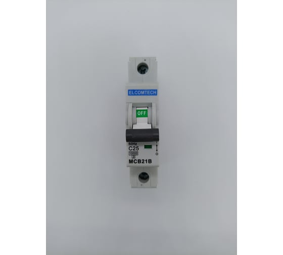 Изображение товара Автоматический выключатель ELCOMTECH MCB21B-10-1C25AC УТ-00026284
