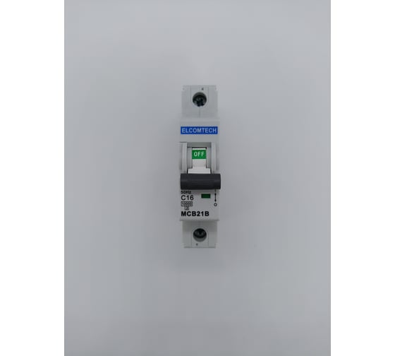 Изображение товара Автоматический выключатель ELCOMTECH MCB21B-10-1C16AC УТ-00026282