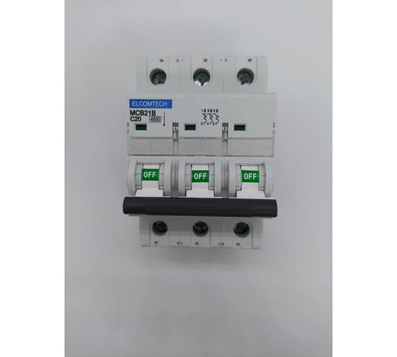 Изображение товара Автоматический выключатель ELCOMTECH MCB21B-4,5-3C20AC УТ-00026259