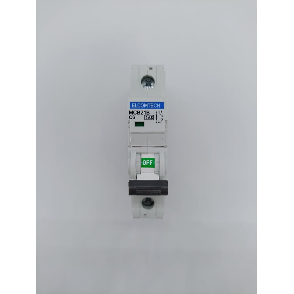 Изображение товара Автоматический выключатель ELCOMTECH MCB21B-4,5-1C6AC для защиты электросетей