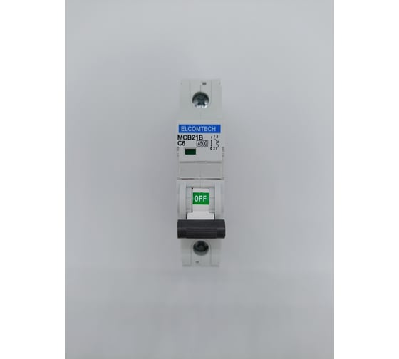 Изображение товара Автоматический выключатель ELCOMTECH MCB21B-4,5-1C6AC УТ-00026244