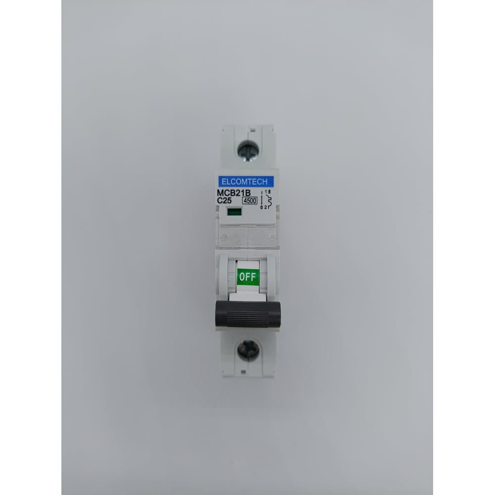 Изображение товара Автоматический выключатель ELCOMTECH MCB21B-4,5-1C25AC для защиты цепей