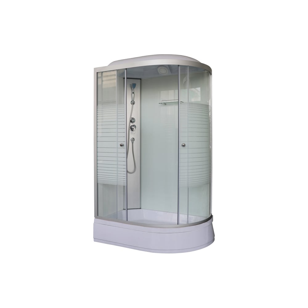 Изображение товара Душевая кабина GROSSBERG 1200х800х2150 с верхним душем и раздвижными дверями