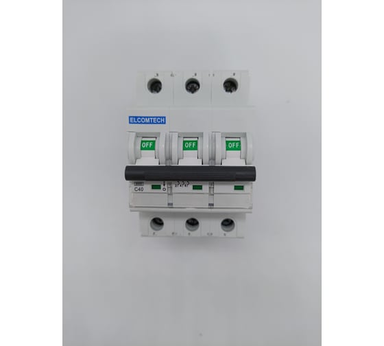 Изображение товара Автоматический выключатель ELCOMTECH MCB21B-6-3C40AC УТ-00026277