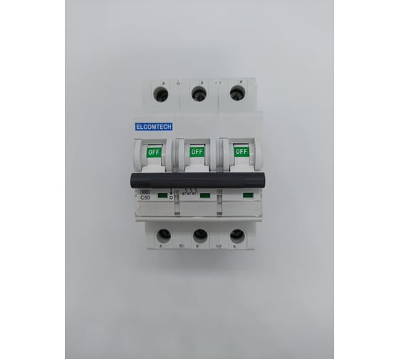 Изображение товара Автоматический выключатель ELCOMTECH MCB21B-6-3C50AC УТ-00026278