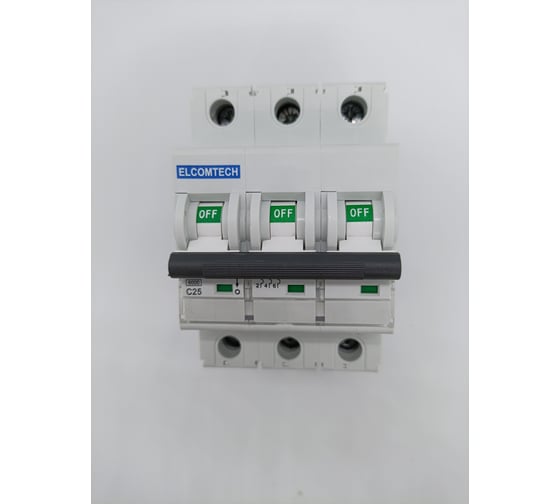 Изображение товара Автоматический выключатель ELCOMTECH MCB21B-6-3C25AC УТ-00026275