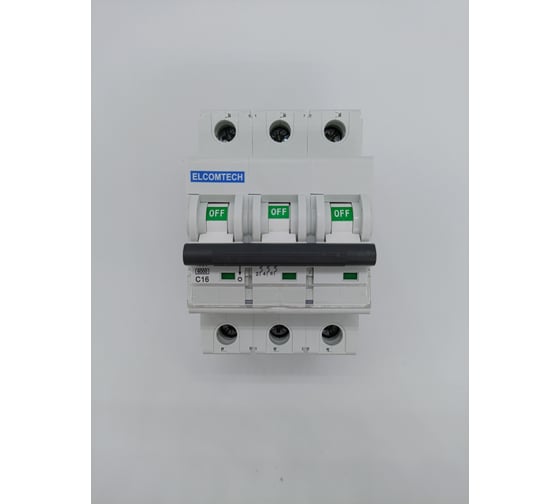Изображение товара Автоматический выключатель ELCOMTECH MCB21B-6-3C16AC УТ-00026273